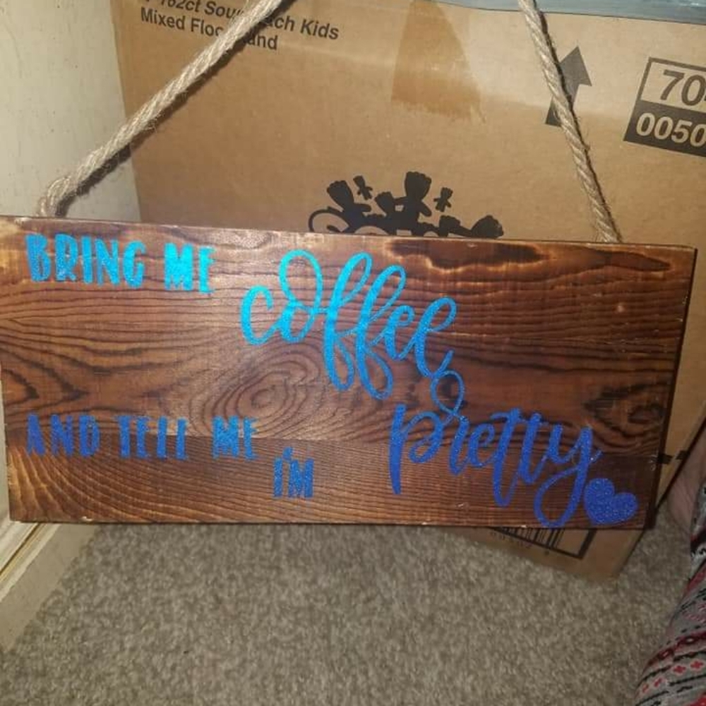 Bring me coffee sign